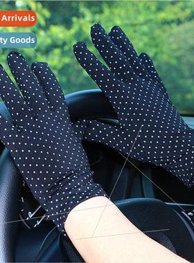 Sunscreen driving gloves spring fall pullover padded warm su