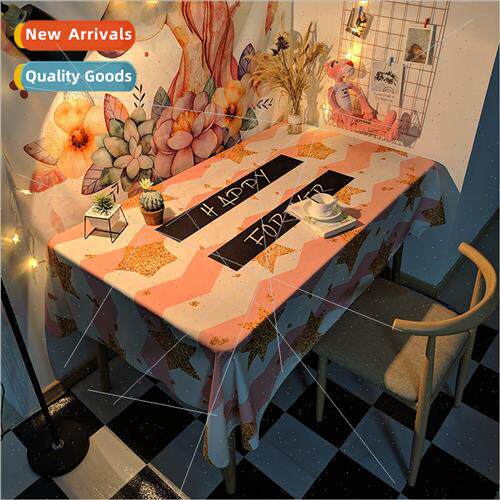 Scandinavian waterproof oilproof -washable tablecloth coffee