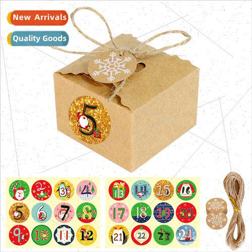 Christmas Candy Boxes Vintage Kraft Paper Baking Boxes Count