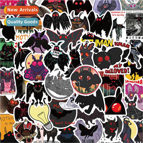 50 cartoon Mothman graffiti stickers decoration handbook gui