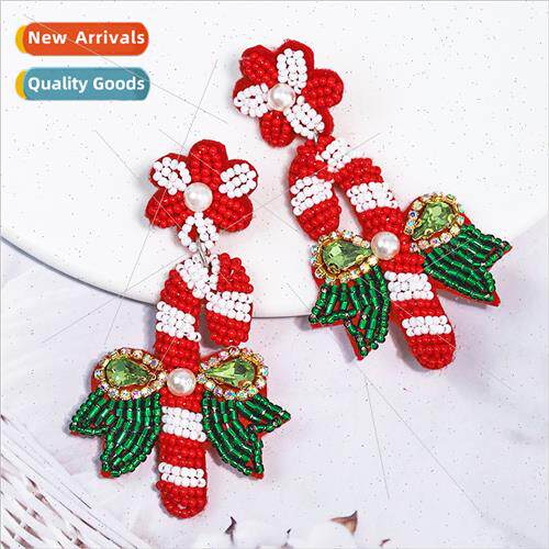 Europe fashion new Christmas Christmas earrings creative cut