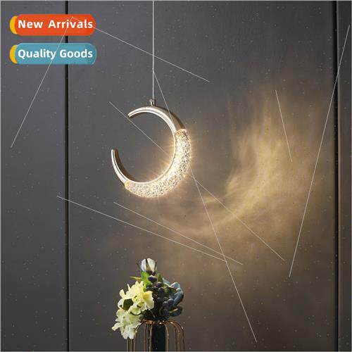 Corridor bedside chandelier bedroom warm romantic post-moder