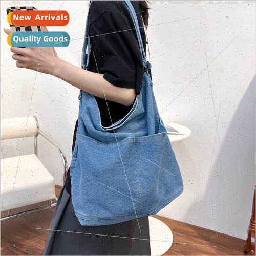 Cowboy Canvas Bag Female ngle Shoulder Bag Korean Retro Coll