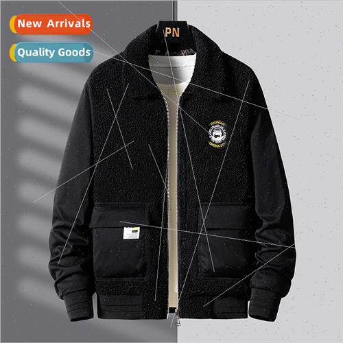 Fleece jacket cotton jacket 2023 new men shaker fleece Ameri