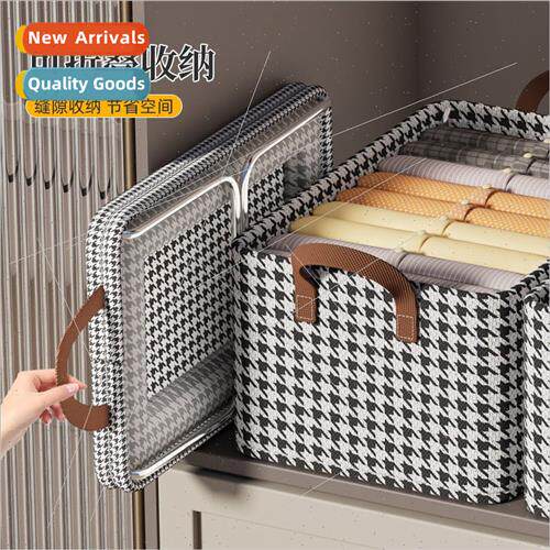 Clothes storage box household steel frame model closet layer