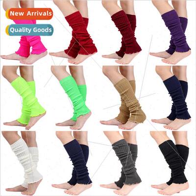 Europe wool warm knted sock covers yoga leg protectors knee