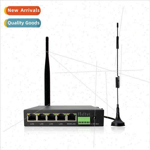 4LAN 1WAN Industrial Grade Iron Shell 4G Plug-in Router PLC