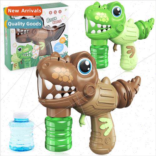 Children leisure bubble  dinosaur electric bubble blowing gu