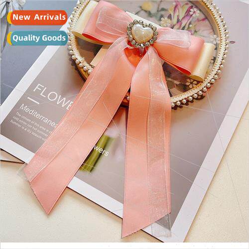 pink love bow tie bow tie female shirt collar decorations fl