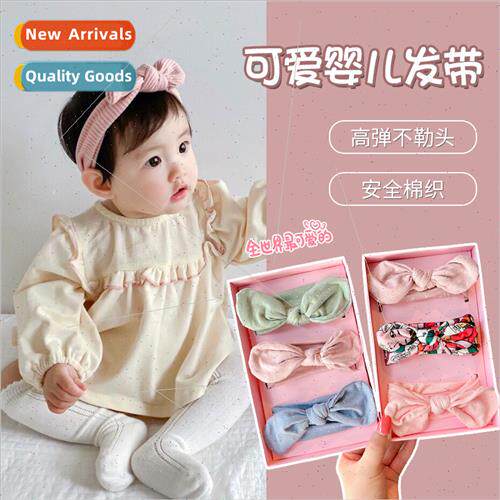 Hairbfemale baby fontanel head flower Korea baby girl prince