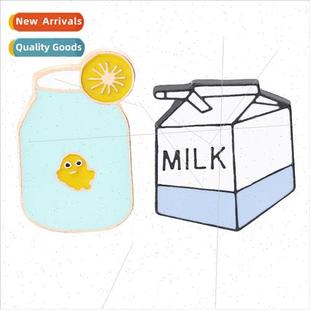 duck cute alloy cup water yellow lemon milk cartoon Europe