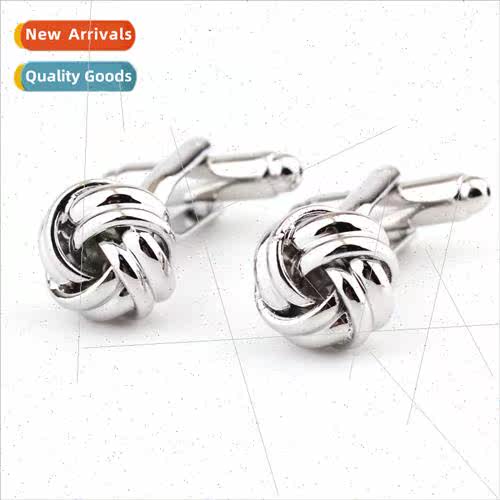 Metal twist shape men French shirt buttons cufflinks cufflin