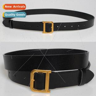 Women wide decorative belt skirt su jeans versatile waist le