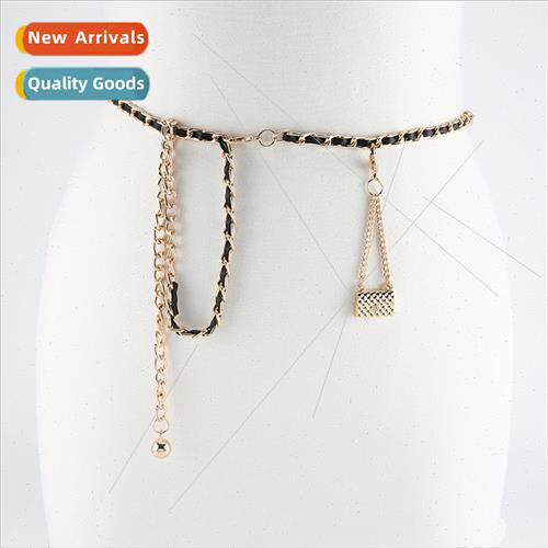 Metallic waist chain female new nd fashion accessories skirt