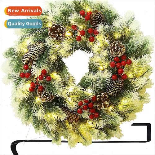 New Christmas scene decoration props wh lights wreath decora