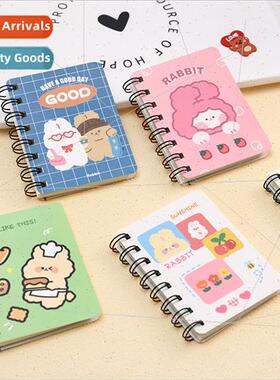 Cartoon cute rabb coil book students portable small notebook