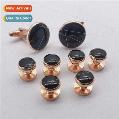 Antique oil dripping solid brass cufflinks 2023 cufflinks cu