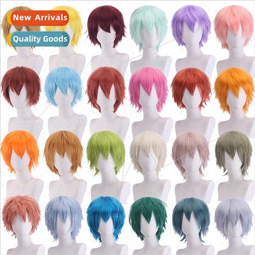 cosplay wig 30cm universal cos wig reverse face short hair m