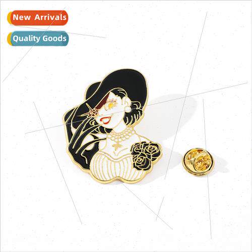 Game  Resident Evil 8 brooch Mrs. Timiscu metal badge Hallow