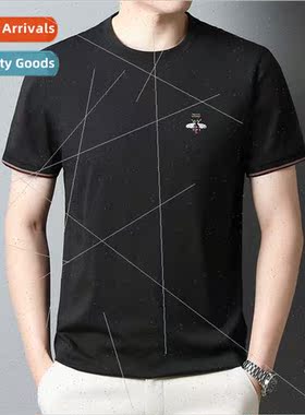 2023 new men short-sleeved t-shirt Slim half-sleeved bee bri