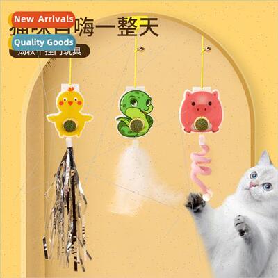 Cat Toys Hanging Door -Help Relief Swing Stch Rope Feather T