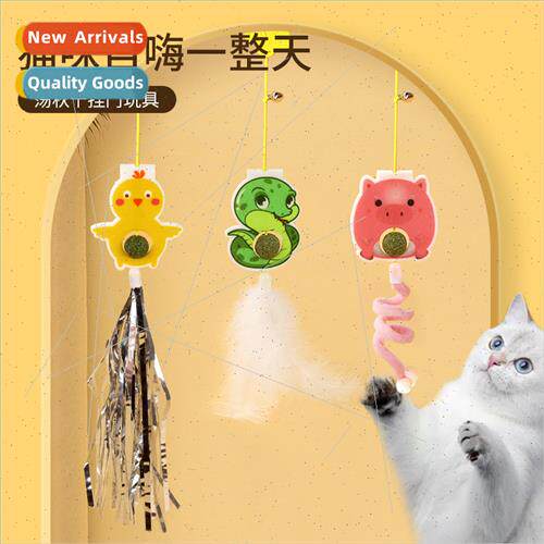 Cat Toys Hanging Door -Help Relief Swing Stch Rope Feather T