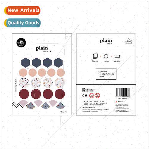 Korea ght Retro 1637 Marker Round Marker Stickers Decoration