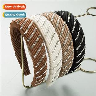 new twill grotto bands hair Europe sponge Hair rhinestone