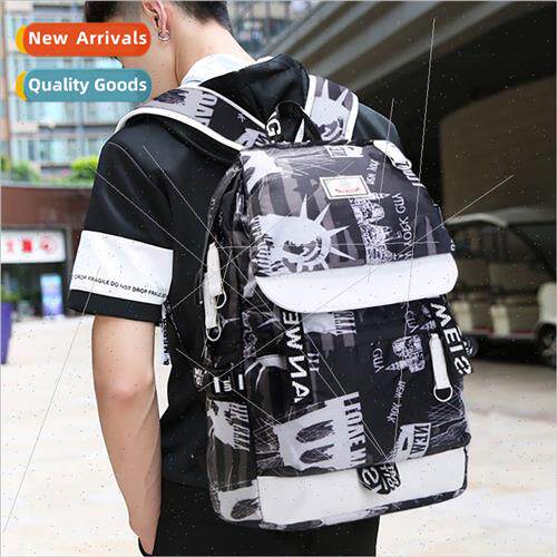 Shoulder bag schoolbag male nd Korea junior fashion casual b