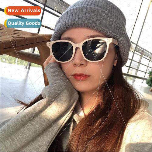 Retro teal sunglasses men new tide thin anti-ultraviolet bla