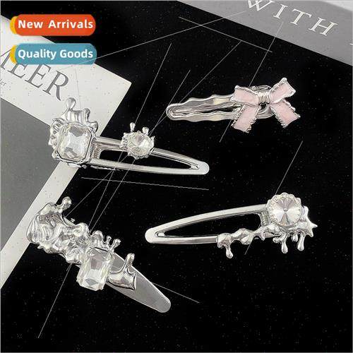 quid metal bow hair clips flower hair clips female Spice Gir