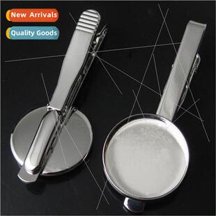 Men tie collar clip diy accessory time gemstone bottom brack