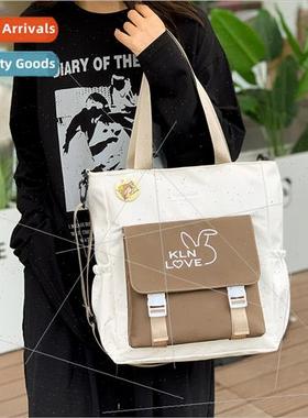 Elementary cramming bag large capacy canvas handbag collisio