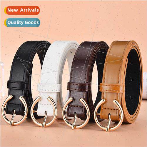and versatile C letter buckle belt ladies decorative student