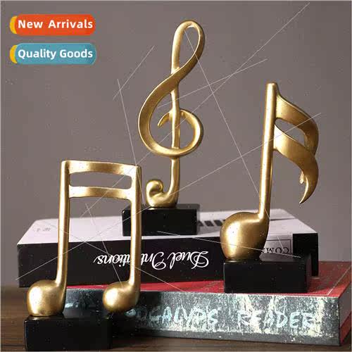 Modern minimalist music decorative notes resin ornaments off