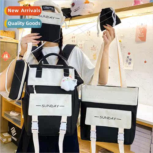 Summer new fashion simple shoulder bag nylon handheld h colo