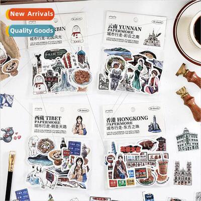 Japanese paper sticker pack City Walking Series Korean creat