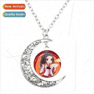 path master glass anime pendant dome magic necklace New moon