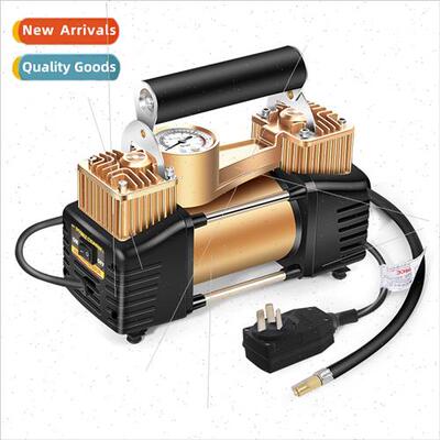 220V dual-cylinder electric inflatable pump home high-pressu