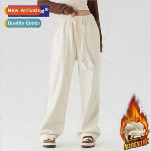 Fleece Sweatpants Men NASA padded Fox winter thickened lver