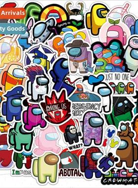 100 new among us graffi stickers helmet computer laptop lapt