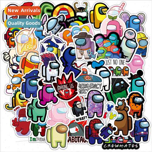 100 new among us graffi stickers helmet computer laptop lapt
