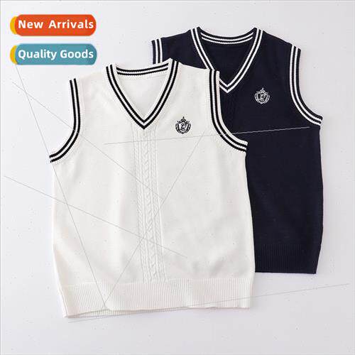 JK Unim Sweater Vest Kn Sweater College Hundred Embroidered
