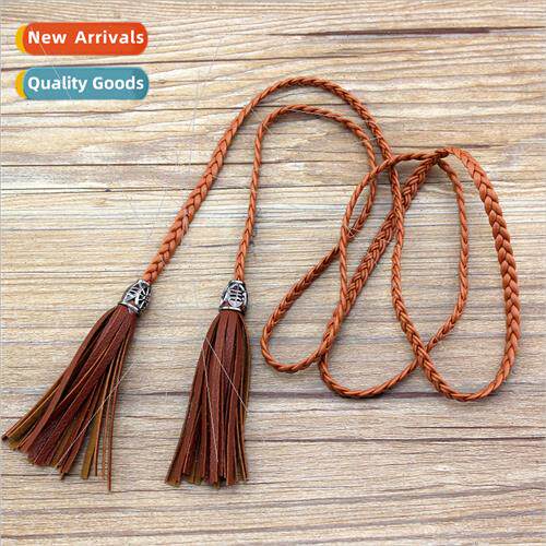 Women accessories tassel waist chain versatile female PU fin