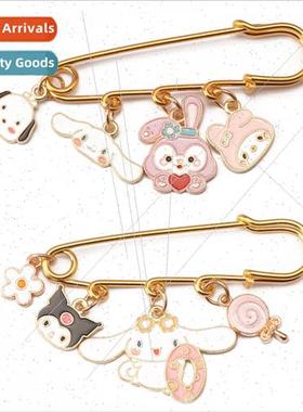 New cute brooch Kulome jade cinnamon dog waist pin rabb stud