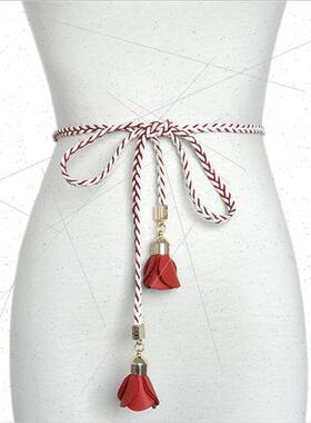 New spring summer ladies thin waist chain rose pendant jewel