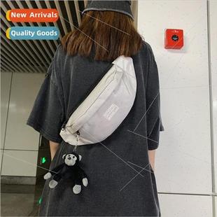 cool crossbody shoulder ins Korean tide male bag cloth Oxd