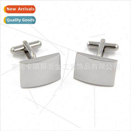 New stainless steel cufflinks cufflinks simple glossy arc sq