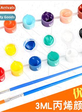 3ml acrylic paint set gypsum ke 12 color continuous pigment