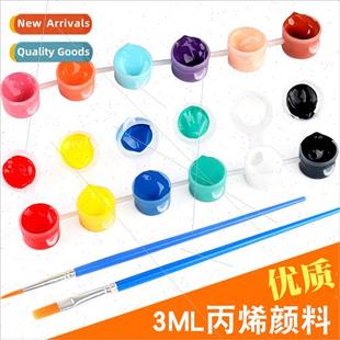 3ml acrylic paint set gypsum ke 12 color continuous pigment